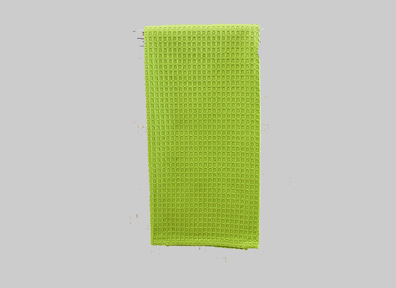 Hot Green Waffle Weave Kitchen Towel